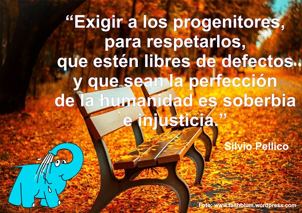 Una Enseñanza de Silvio Pellico sobre Los Padres, en La Frase del Día del Elefante Azul de Avilés